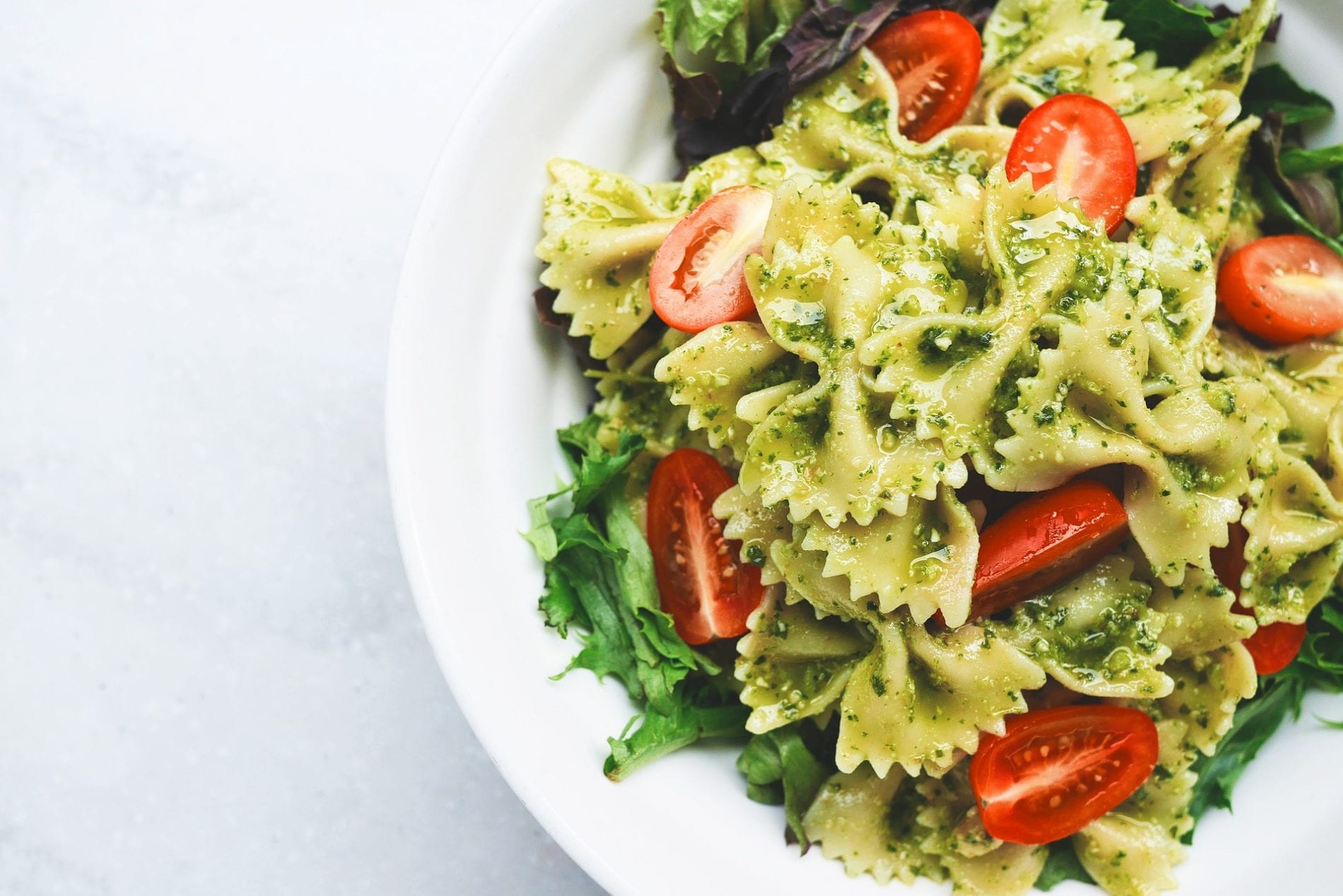 browned butter pasta tatsoi