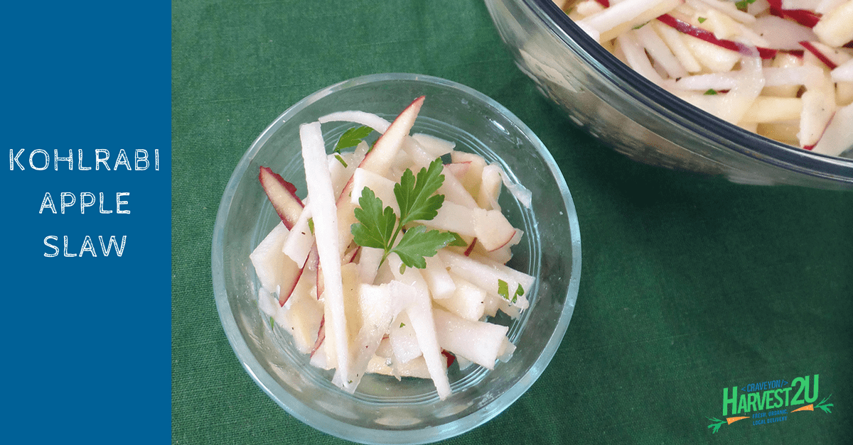 kohlrabi apple slaw