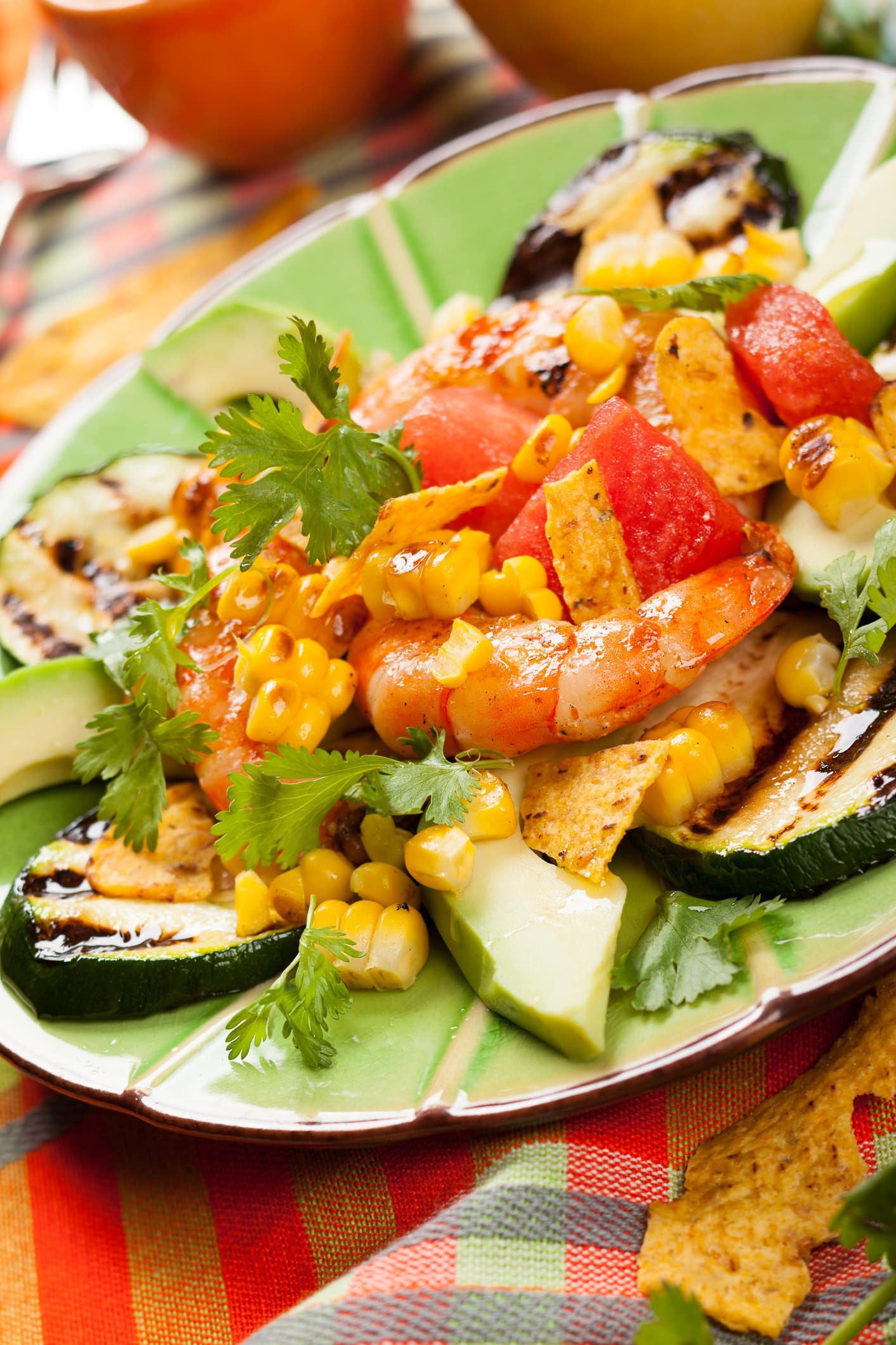 Roasted Veggie Shrimp Salad