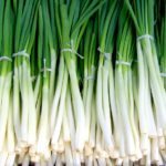 this weeks organic harvest green onions