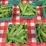 this weeks organic harvest snap peas