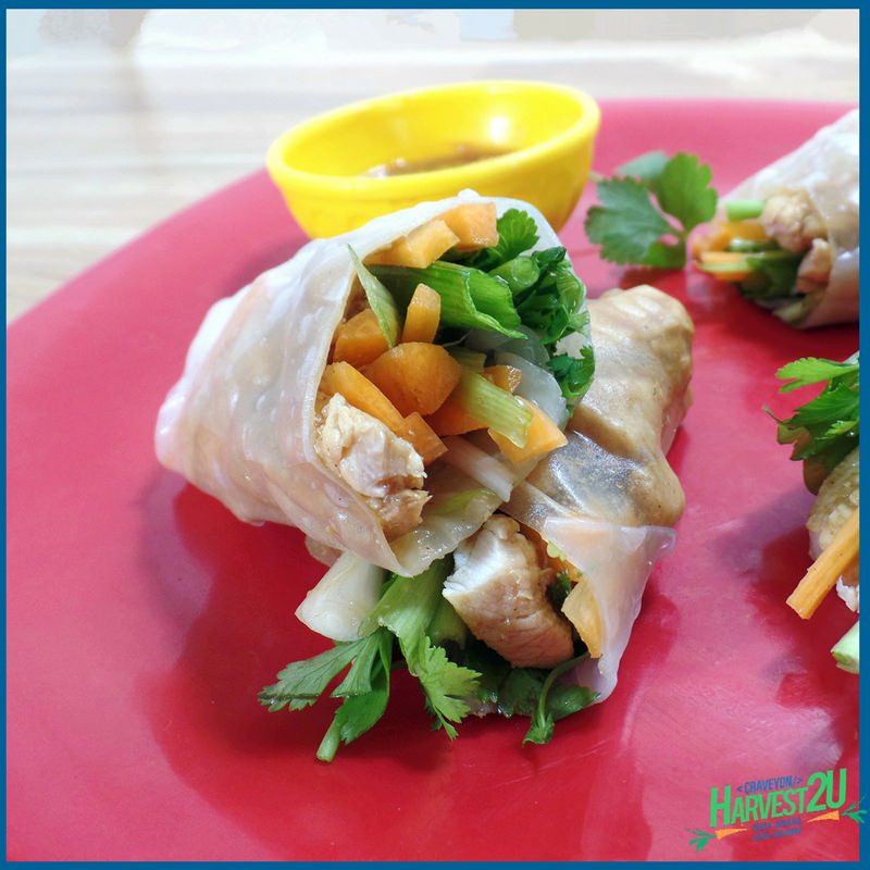 asian chicken wraps