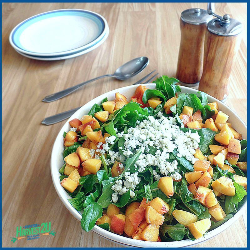 Peach and Arugula Salad