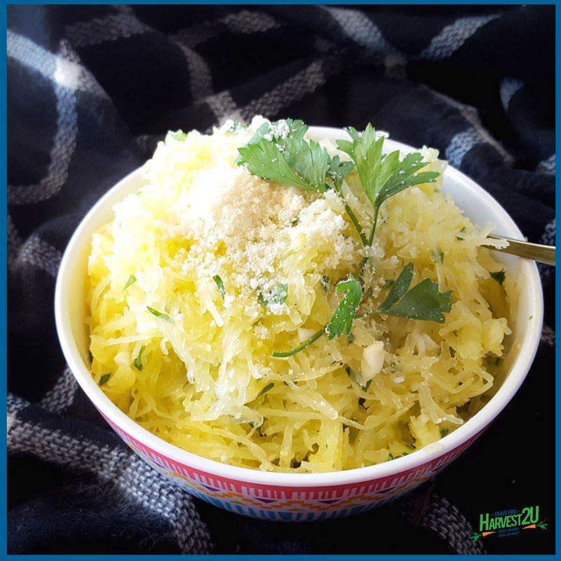 Herb and Garlic Spaghetti Squash