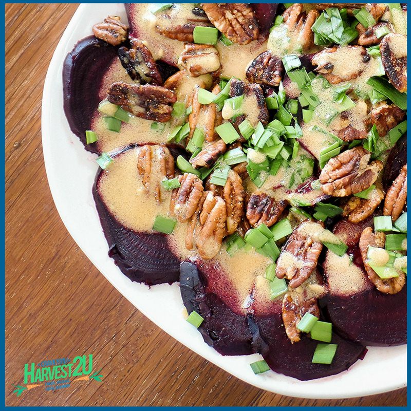 Roasted Beet and Pecan Salad