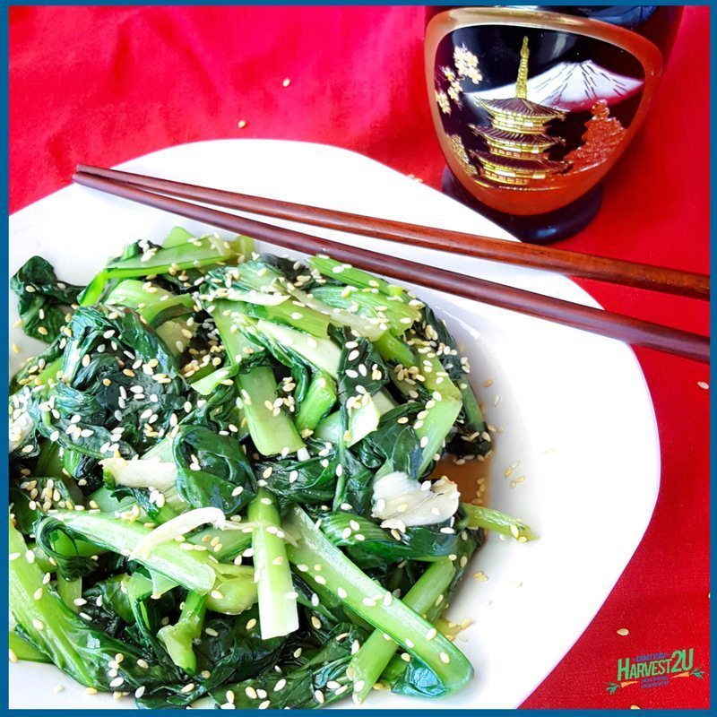 Stir Fried Sesame Tatsoi