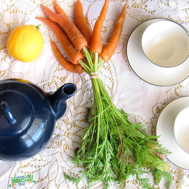 carrot leaf tea