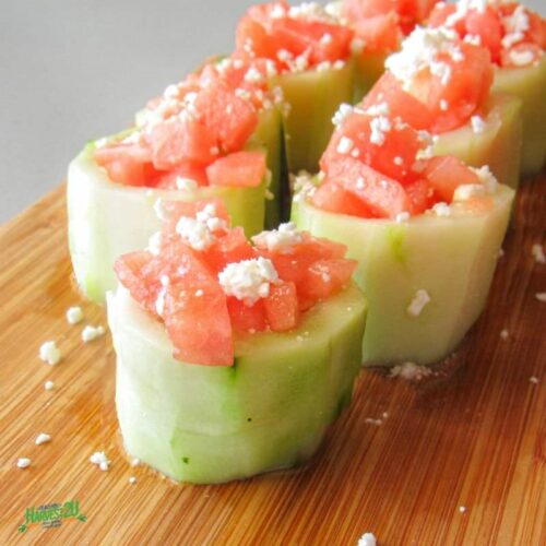 Watermelon Cucumber Cups - A Fun Appetizer or Salad - Harvest2U