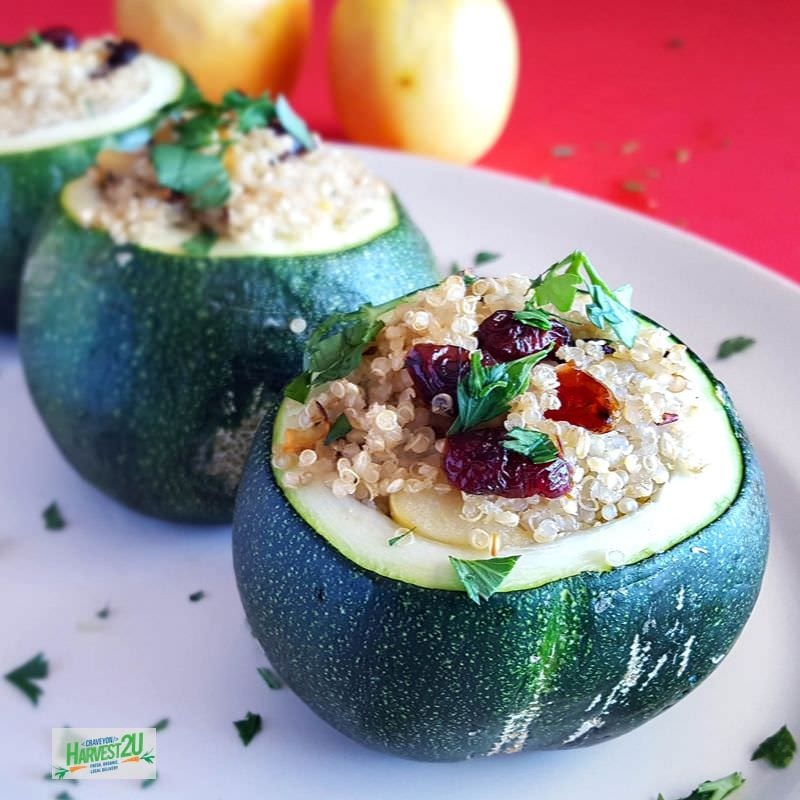 Apple and Quinoa Stuffed Squash