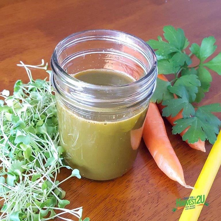 Carrot and Microgreens Juice