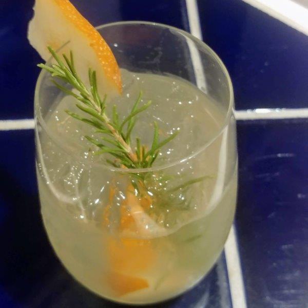 Asian Pear and Rosemary Spritz