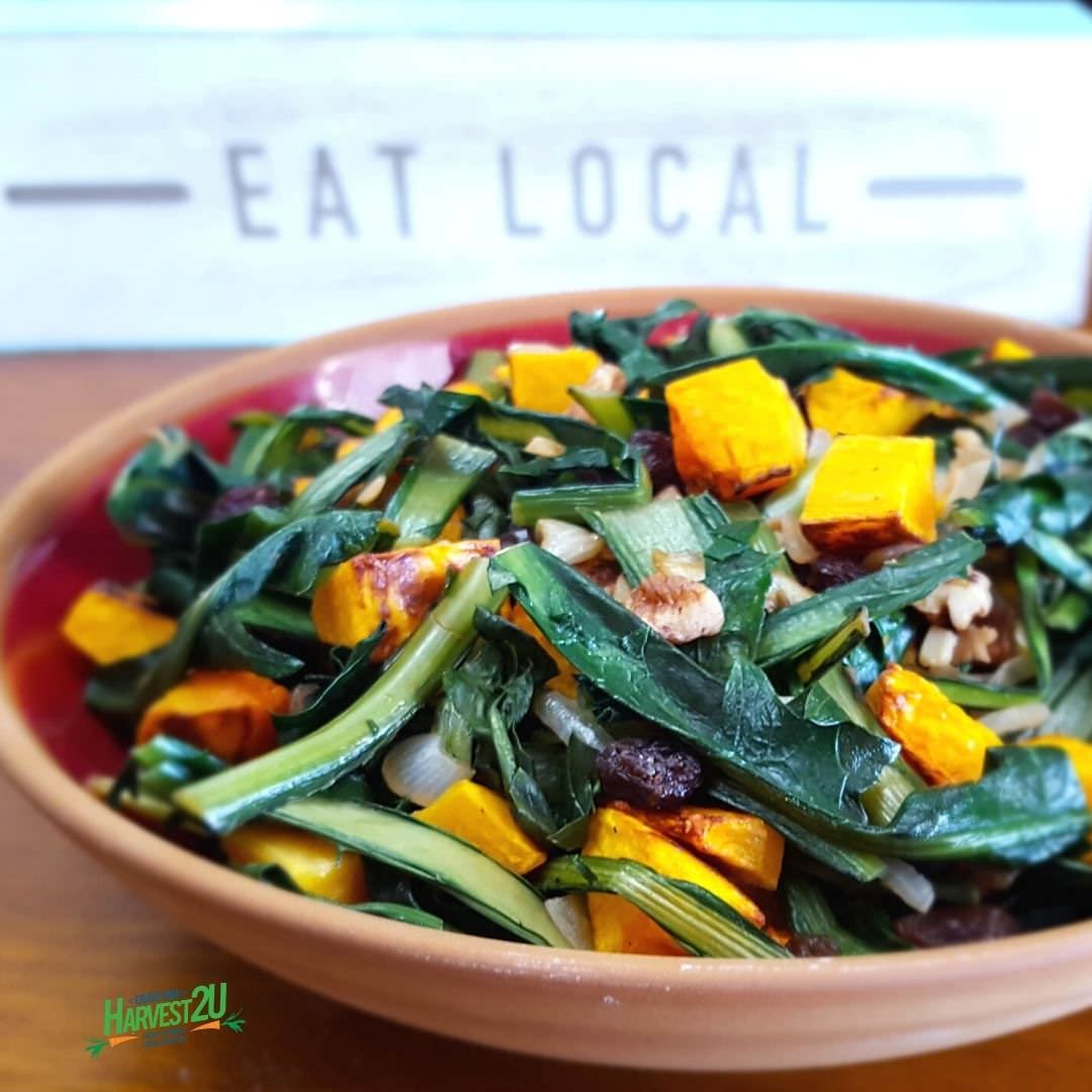 dandelion green butternut squash