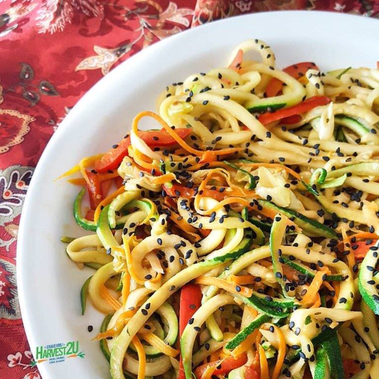 Garlic Sesame Zoodles