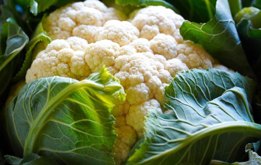 White and Tan Fruits and Vegetables - cauliflower