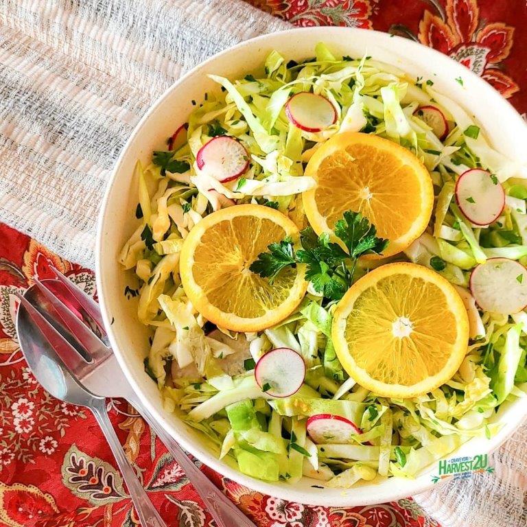 Orange and Radish Cole Slaw