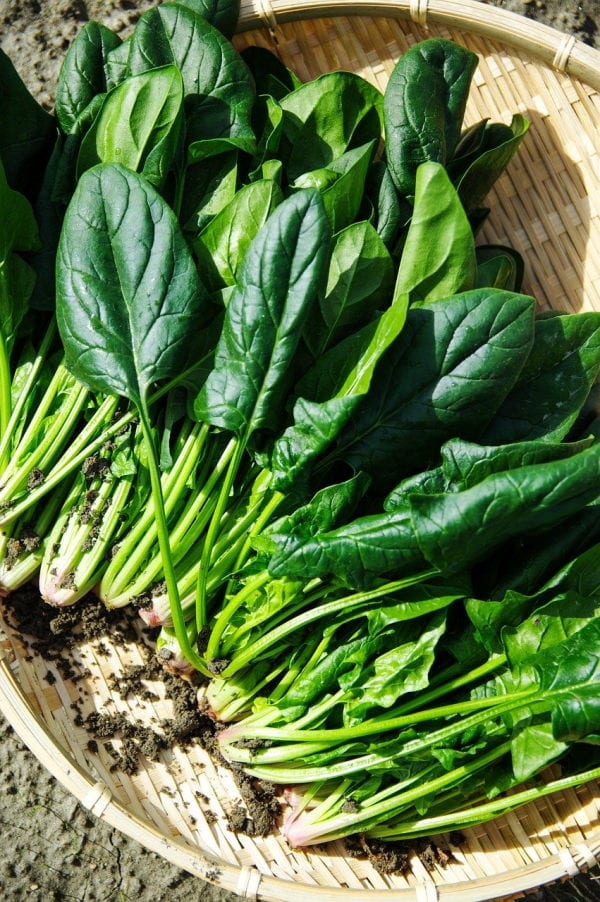 organic spinach