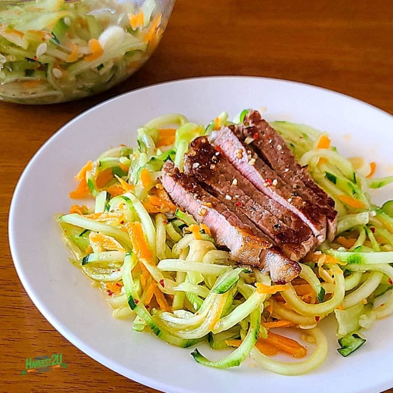 Spicy Garlic Cucumber Salad