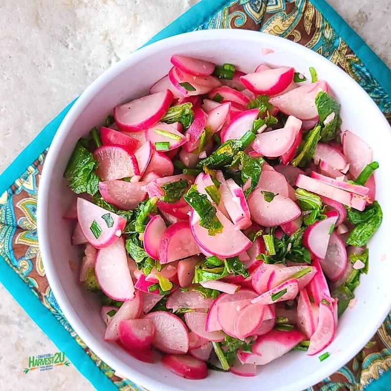 Sauteed Radishes and Greens