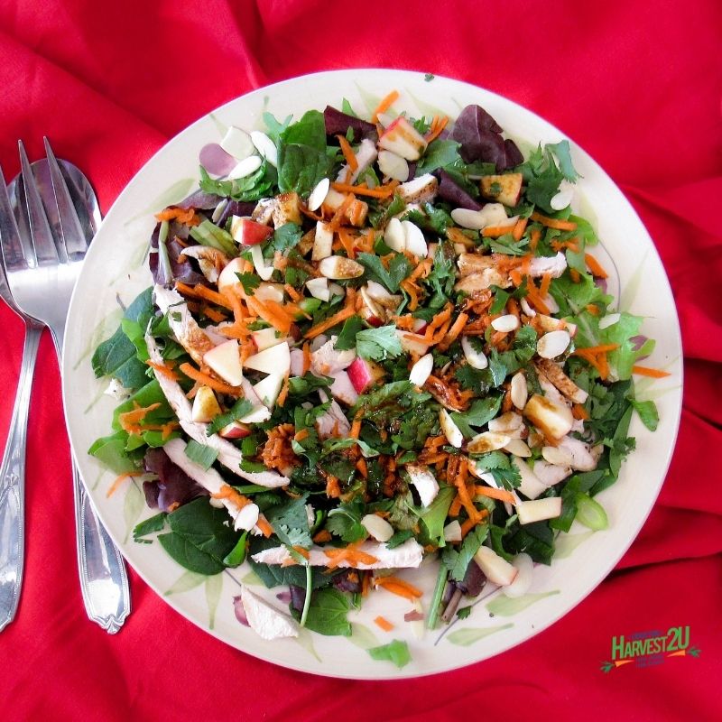 apple almond chicken salad