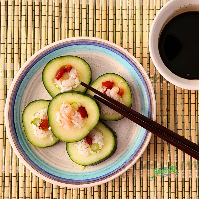 The Original Stuffed Cucumber Sushi Rolls