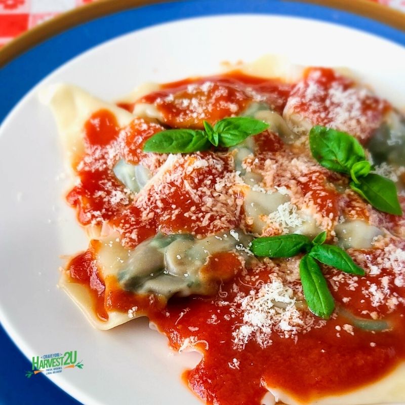 spinach ravioli